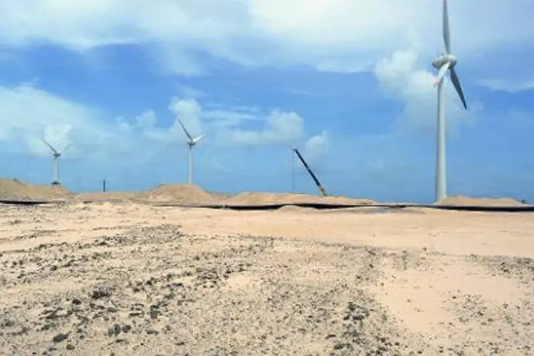 Geração de energia eólica: Brasil é um mercado prioritário para a Gamesa (Evaristo Sa/AFP)