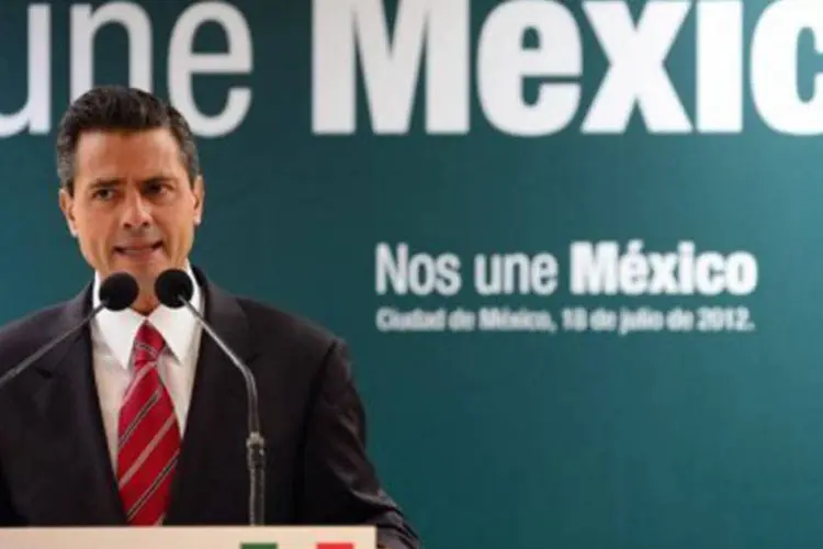 
	O presidente eleito mexicano, Enrique Pe&ntilde;a Nieto: ele assumir&aacute; o governo no dia 1&ordm; de dezembro para um mandato de seis anos
 (Alfredo Estrella/AFP)