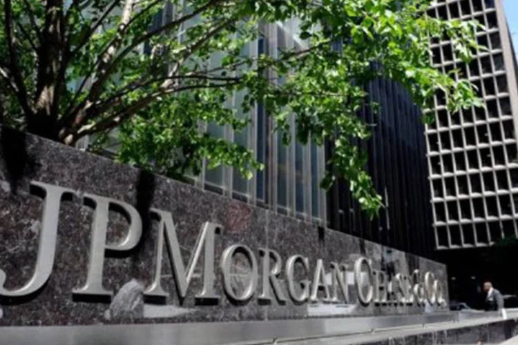 Entrada do banco JP Morgan Chase na Park Avenue, em Nova York (©AFP/Arquivo / Stan Honda)