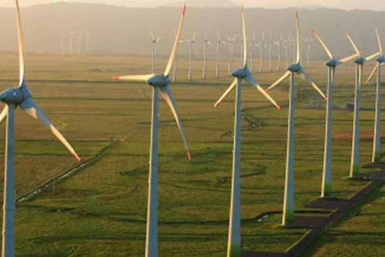 Usina de geração eólica: Alemanha produziu 57.3 bilhões de kilowatt/hora de fontes renováveis (Arquivo/EXAME)