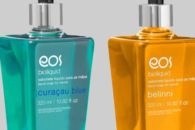 Sabonetes líquidos da EOS Cosméticos: Marca conta também com artigos para cabelos e homens (Divulgação)