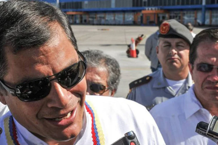 
	O presidente do Equador, Rafael Correa: &quot;fez um grave dano &agrave; Revolu&ccedil;&atilde;o&quot;, disse
 (Adalberto Roque/AFP)