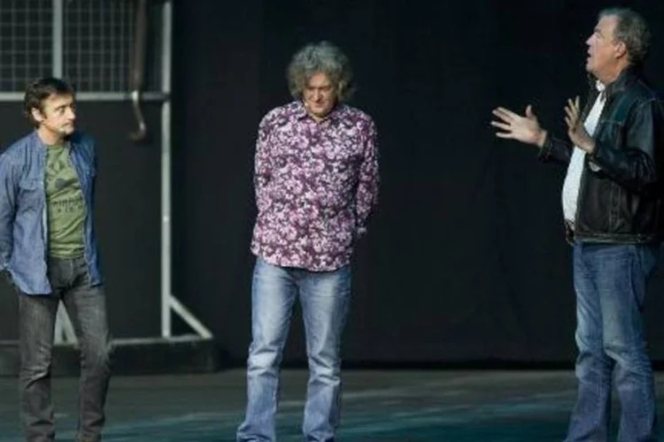 Richard Hammond, James May e Jeremy Clarkson do reality show "Top Gear", da BBC: eles foram apedrejados na Argentina após provocação sobre Malvinas (Kristof van Accom/AFP)
