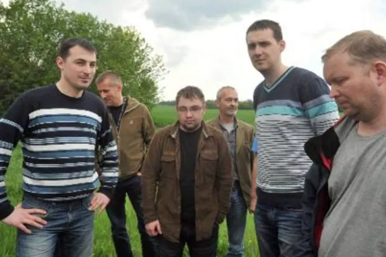 Equipe da OSCE: equipe estava posicionada em Donetsk (Genya Savilov/AFP)