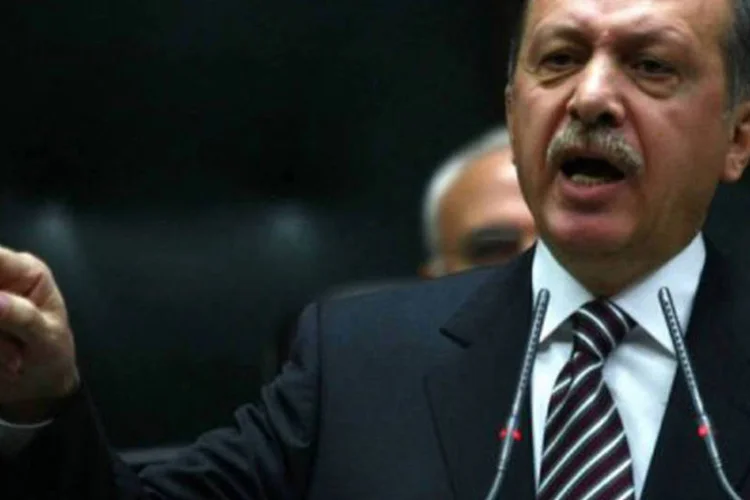 O primeiro-ministro turco, Recep Tayyip Erdogan: farpas com o Irã (Adem Altan/AFP)