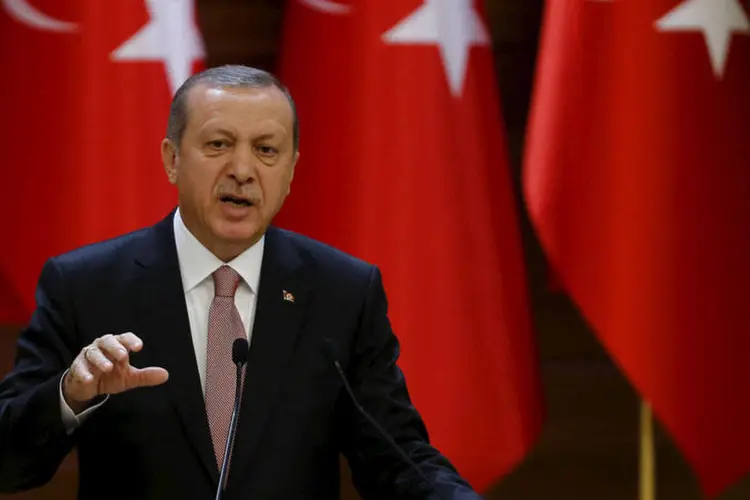 
	Erdogan: o presidente insistiu que a Turquia tem uma pol&iacute;tica de &quot;toler&acirc;ncia zero com a tortura&quot; e acusou a Anistia de ignorar a viol&ecirc;ncia utilizada pelos golpistas
 (REUTERS/Umit Bektas)