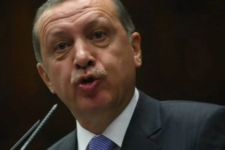 
	O primeiro-ministro turco Recep Tayyip Erdogan: &quot;Israel levanta atualmente um vento de terror no Oriente M&eacute;dio&quot;
 (Adem Altan/AFP)