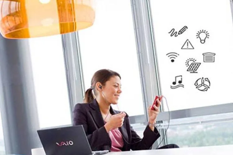 O vidro inteligente poderá ser usado em residências, escritórios, ônibus e trens (Ericsson)