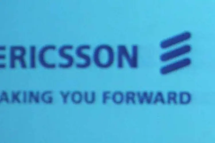 Logo da Ericssson: lucro trimestral da empresa aumentou 14% (Karl Stolleis/Getty Images)