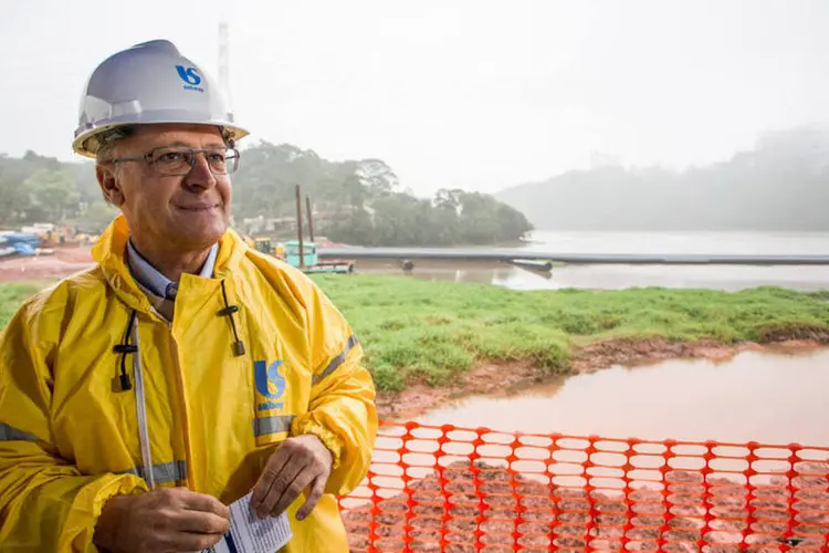 Geraldo Alckmin vistoria obras de interligação entre os sistemas Rio Grande e Alto Tietê (Eduardo Saraiva/A2img)