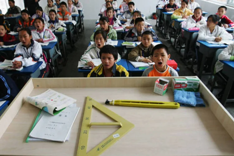 
	Escola na China: autoridades da &aacute;rea de educa&ccedil;&atilde;o est&atilde;o levando a campanha anticorrup&ccedil;&atilde;o do presidente Xi Jinping a s&eacute;rio
 (Guang Niu/Getty Images)