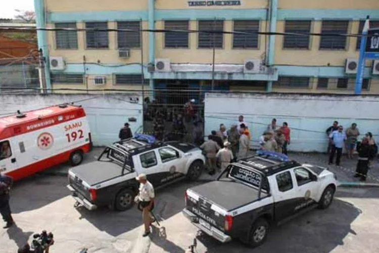 Escola Tasso da Silveira, no Rio: preso suspeitos de fornecer armas do massacre