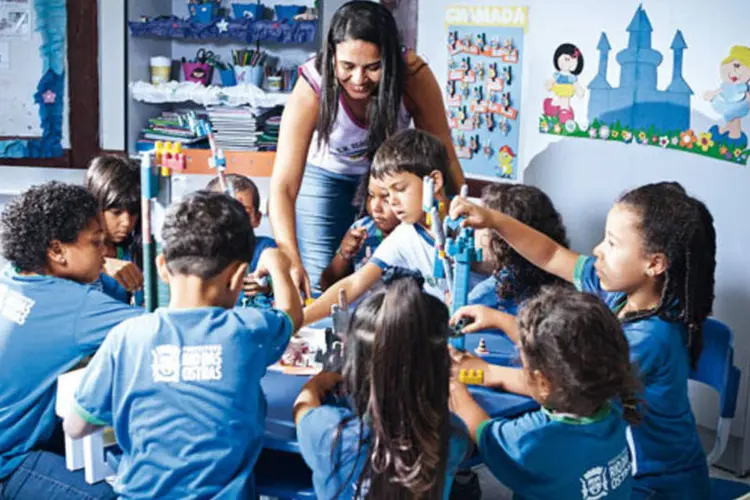 Escola Municipal de Rio das Ostras: dinheiro do petróleo bem usado  (Eduardo Zappia/EXAME)