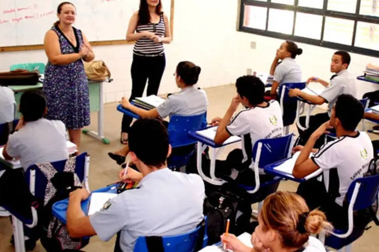 
	Sala de aula no Tocantins: patamar deve atingir 10% do PIB na pr&oacute;xima d&eacute;cada
 (Divulgação/ Secretaria de Educação Tocantins)
