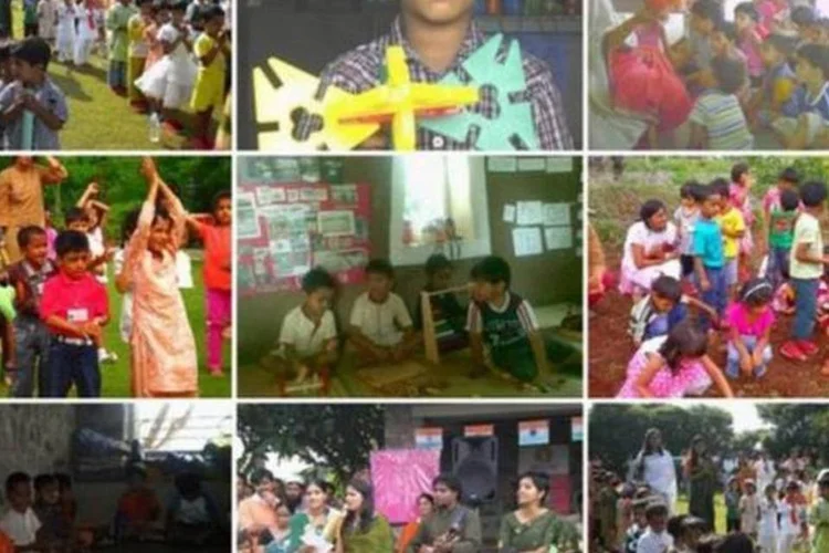 O currículo da escola está organizado em temas interligados, que enfatizam os valores subjacentes de amor, paz, respeito, coragem, trabalho, responsabilidade e equilíbrio (Divulgação/Aman Setu)
