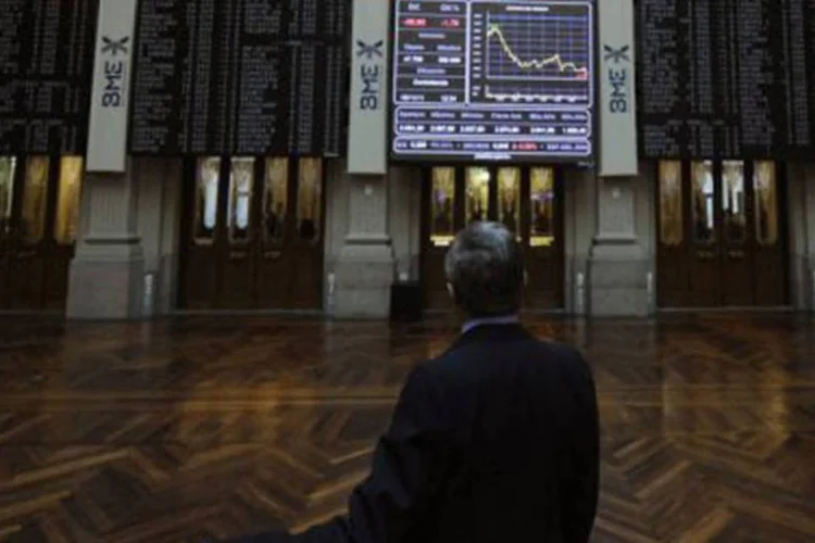 A negociação das ações do Banco de Valencia na bolsa foram interrompidas (Cristina Quicler/AFP)