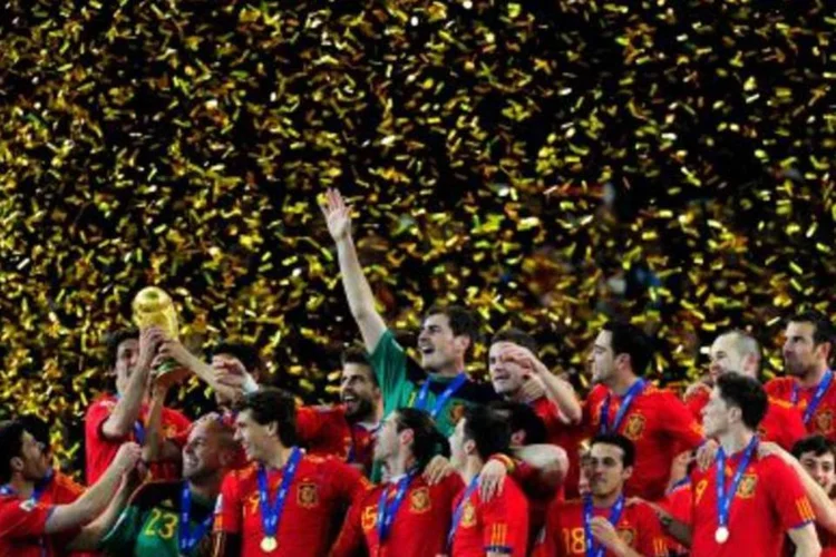 O time da Espanha, campeão da Copa da África do Sul: evento tem efeitos limitados na economia do país. (.)