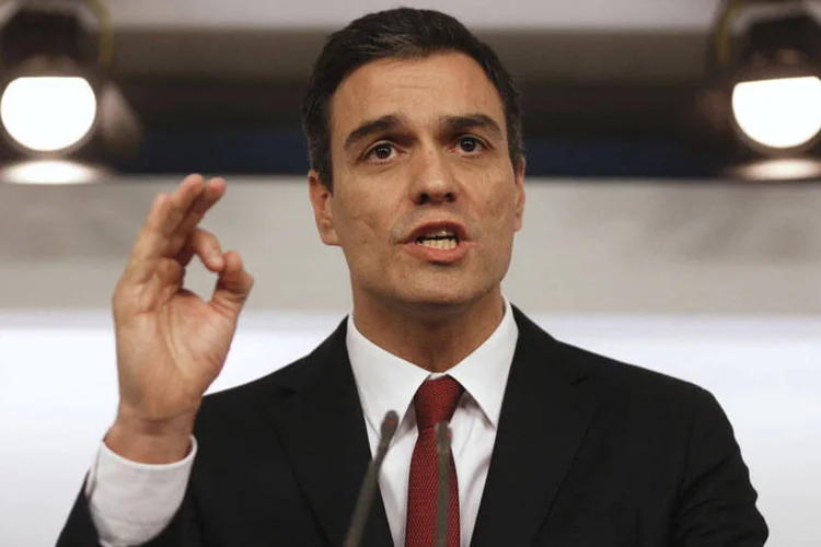 
	O l&iacute;der do partido Socialista da Espanha, Pedro S&aacute;nchez: o objetivo do acordo, segundo Rivera, seria garantir a estabilidade econ&ocirc;mica e a uni&atilde;o da Espanha, al&eacute;m de um roteiro reformista
 (REUTERS/Sergio Perez)