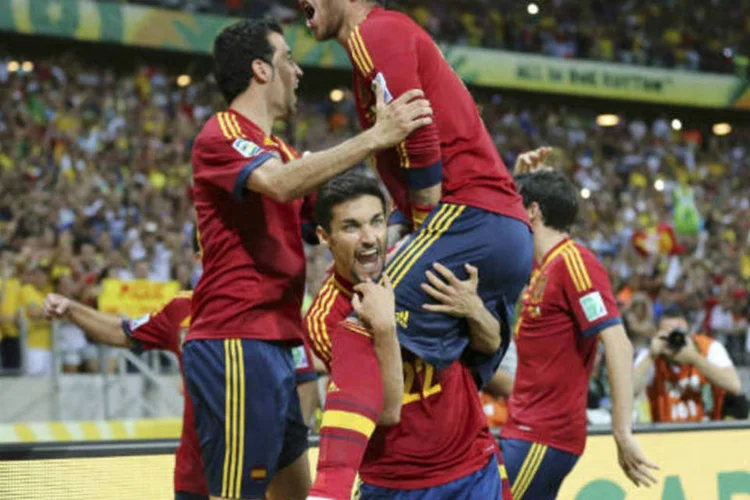 
	Sele&ccedil;&atilde;o espanhola: al&eacute;m da Holanda, a &quot;Roja&quot; enfrentar&aacute; tamb&eacute;m o Chile e a Austr&aacute;lia
 (REUTERS/Jorge Silva/Reuters)