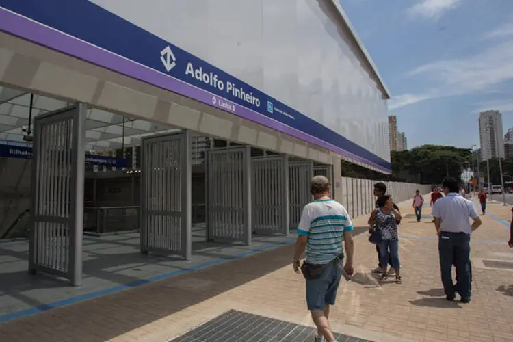Estação do Metrô Adolfo Pinheiro, da Linha 5, em São Paulo (Diogo Moreira/A2 Fotografia/Divulgação)