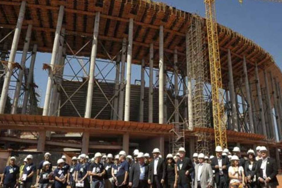 Obras do Estádio de Brasília estão dentro do cronograma