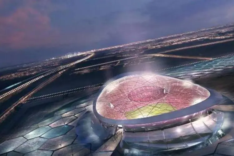 Projeto do Estádio Lusail, que deve abrigar a abertura e a final da Copa em 2022 (Divulgação/Foster & Partners)