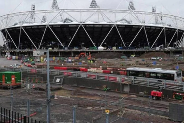 Estádio Olímpico de Londres, em construção: até fevereiro simulações estarão prontas (Shaun Botterill/Getty Images)