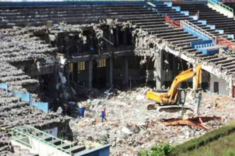 Estádio do Palmeiras em obras (Divulgação)