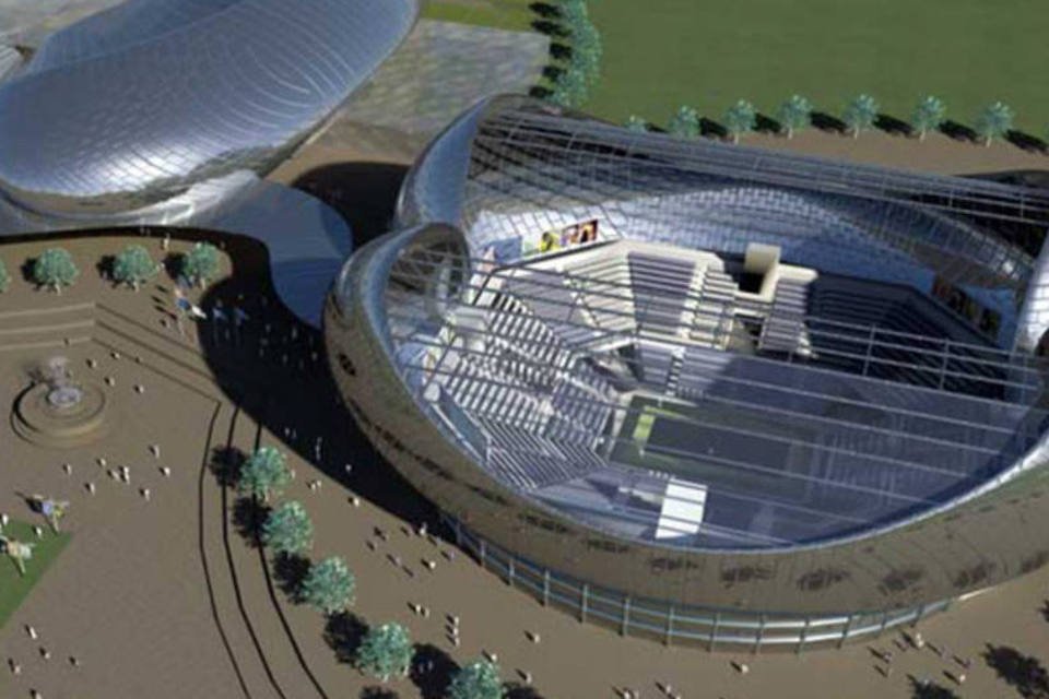 Arquitetos criam estádio inspirados em bola de tênis