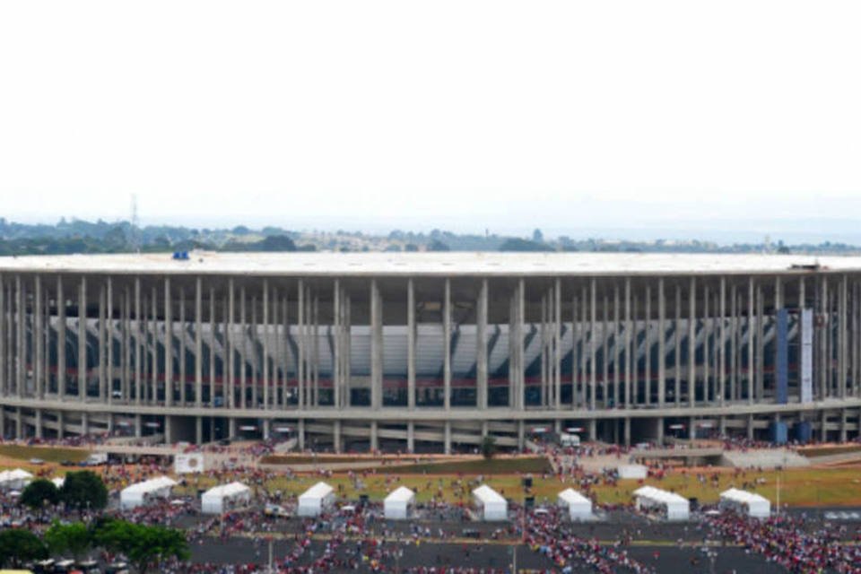Estádio de Brasília não passa em teste do "padrão Fifa"