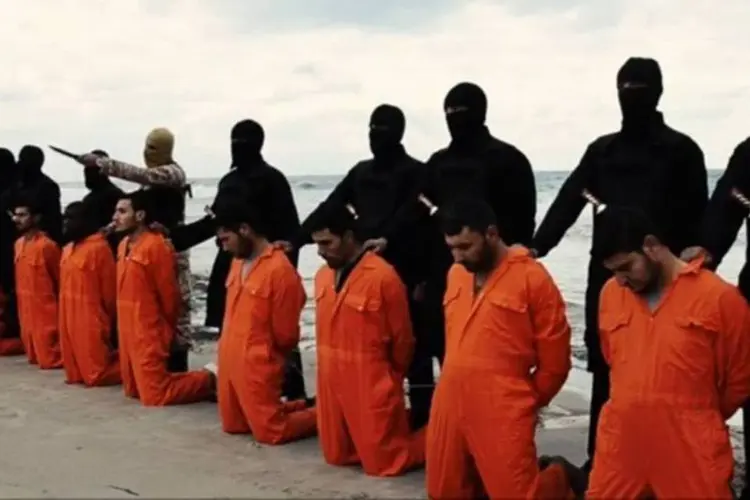 Estado Islâmico divulga vídeo de execução de cristãos coptas, do Egito (Reprodução)