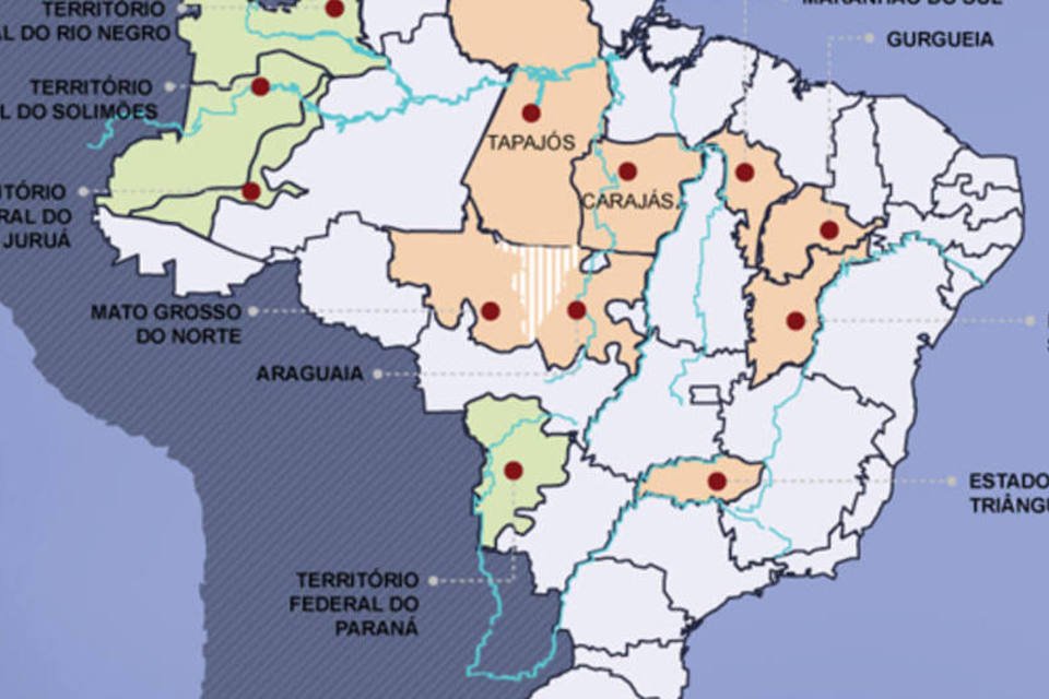 A nova cara do Brasil com 40 estados e territórios