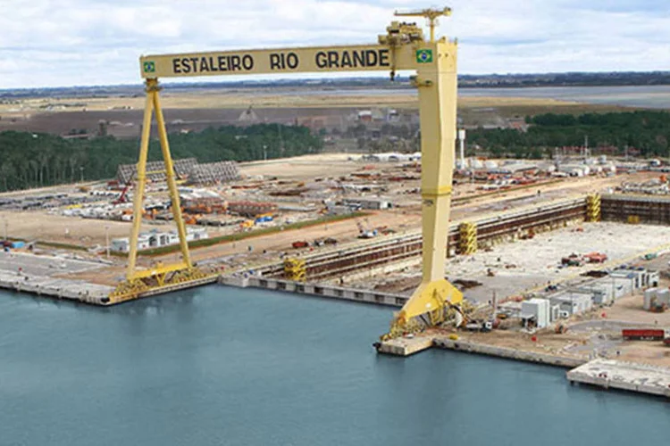 
	Estaleiro Rio Grande: o cons&oacute;rcio japon&ecirc;s JB Minovix havia comprado 30% da Ecovix por US$ 305 milh&otilde;es em 2013
 (WTorre/Divulgação)