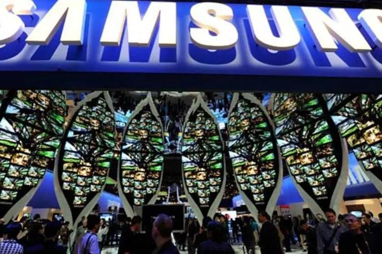 
	Atualmente, a Samsung possui quatro unidades principais de neg&oacute;cio: telecomunica&ccedil;&otilde;es, eletr&ocirc;nicos de consumo, chips e telas de exibi&ccedil;&atilde;o
 (Ethan Miller / Getty Images)