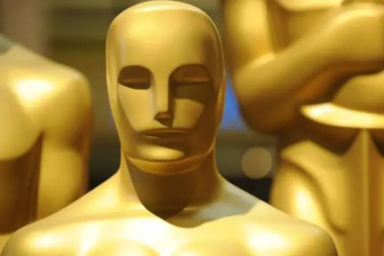 
	Oscar: estatueta dourada, que nos c&aacute;lculos da Briarbrook Auctions obteria de 5.000 a 30.000 d&oacute;lares
 (Robyn Beck/AFP)