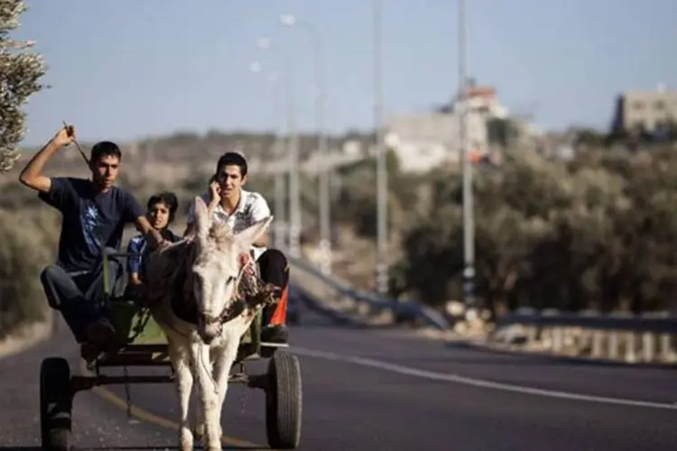 Cidade de Qalqilya, na Cisjordânia: ONG afirma que 500 palestinos já perderam suas casas (Uriel Sinai/Getty Images)
