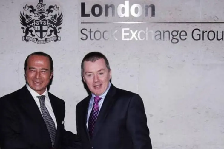 Executivos da IAG na estreia das ações da nova empresa na bolsa de Londres (Dan Kitwood/Getty Images)