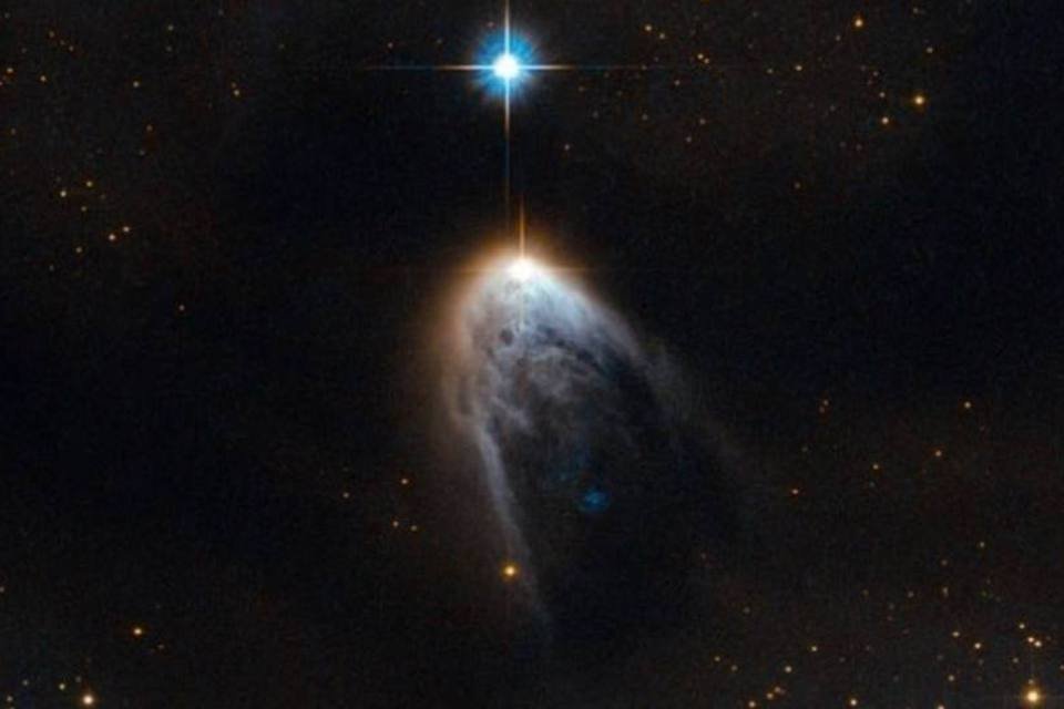 IRAS 14568-6304: estrela é especial porque exibe um jato protoestelar (ESA/Hubble & NASA)
