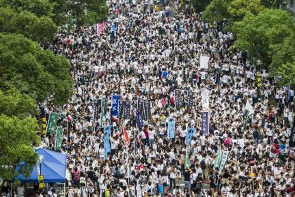 Manifestações em Hong Kong exigem democracia