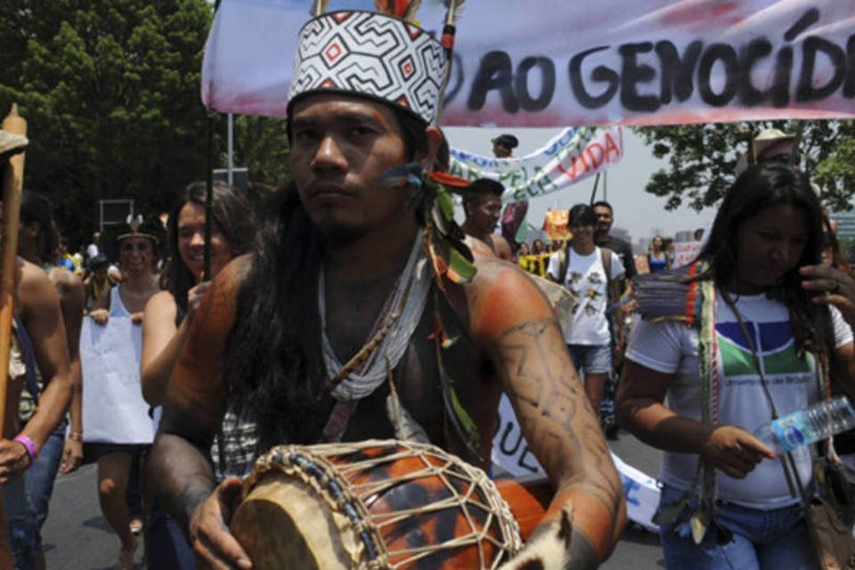 
	Guarani kaiow&aacute;s: demarca&ccedil;&atilde;o de terras &eacute; uma das principais quest&otilde;es que levam ao conflito no campo
 (Elza Fiúza/ABr)