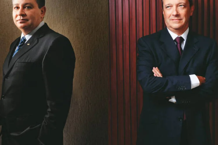 Martins, da Eternit, e Corrêa Netto, da Brasilit: briga nos bastidores pela liderança de um mercado de 2 bilhões de reais (Germando Lüders/EXAME.com)