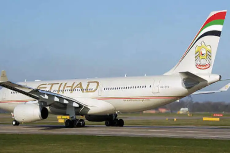 
	Etihad: desde junho de 2013, ela j&aacute; transportou mais de 155 mil passageiros entre Abu Dhabi e S&atilde;o Paulo
 (Wikicommons)