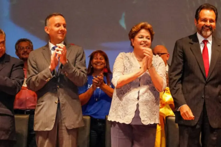 Presidenta Dilma Rousseff durante cerimônia de abertura da 5ª Conferência Nacional das Cidades (Roberto Stuckert Filho/PR)