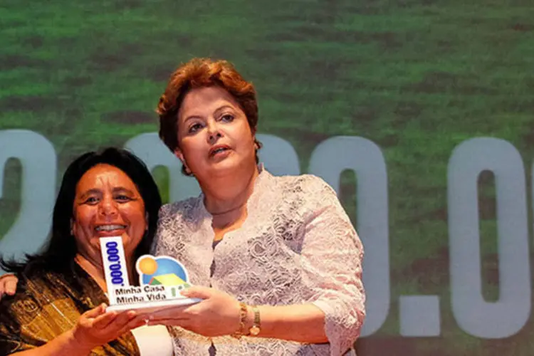 Dilma durante a 5ª Conferência Nacional das Cidades: a presidente comemorou a marca de 2 milhões de moradias e afirmou que o governo estabelecerá um novo patamar  (Roberto Stuckert Filho/PR)