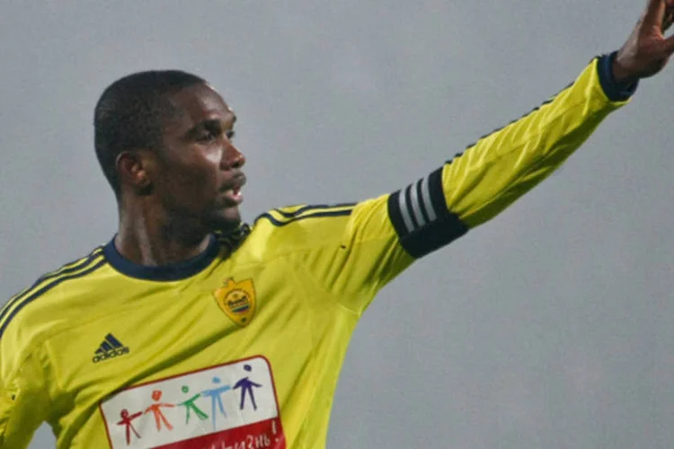 Jogador Eto'o em partida pelo Anzhi Makhachkala (Getty Images/Epsilon)