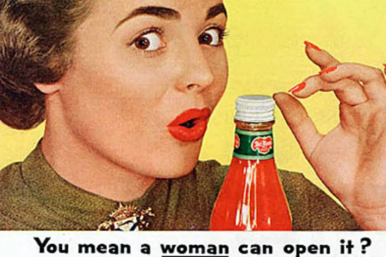 Anúncio americano dos anos 50: exemplo de machismo na Propaganda (Reprodução)