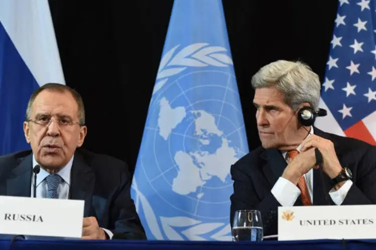 
	R&uacute;ssia e EUA: Kerry tem defendido a proposta apesar do ceticismo entre graduados oficiais militares e de intelig&ecirc;ncia dos EUA
 (Christof Stache / AFP)