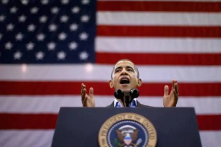 
	O presidente americano, Barack Obama, faz campanha em Cincinnati, Ohio, em 4 de novembro
 (Chip Somodevilla/Getty Images/AFP)