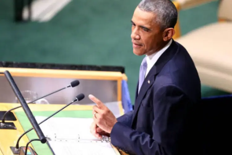 O presidente dos EUA, Barack Obama, discursa na Assembleia Geral da ONU (Presidência do Peru/Fotos Públicas)