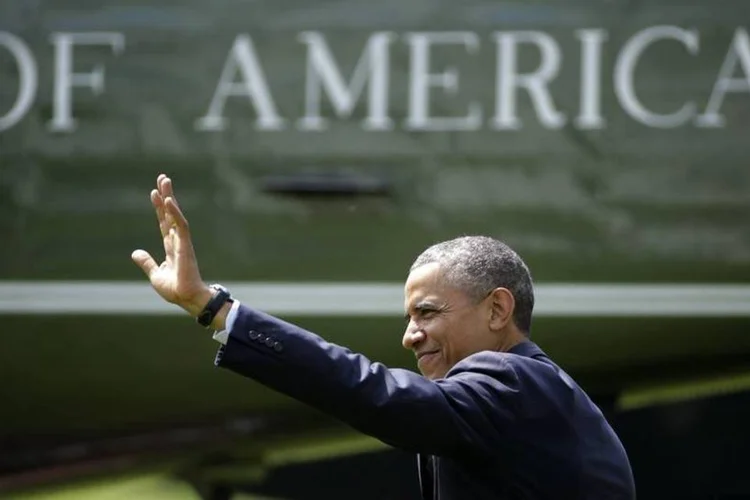 
	Barack Obama:&nbsp;Departamento do Tesouro publicou c&oacute;pia de cheque no valor de US$2.858
 (Gary Cameron/Reuters)